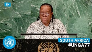 🇿🇦 South Africa - Minister Addresses United Nations General Debate, 77th Session (English)