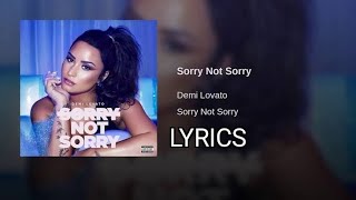 Demi Lovato - Sorry Not Sorry Lyrics