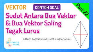 Vektor • Part 22: Contoh Soal Sudut Antara Dua Vektor dan Dua Vektor Saling Tegak Lurus