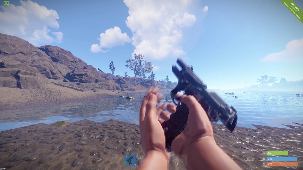 Rust - M92 - First look and holding C4 and Satchel Charge model