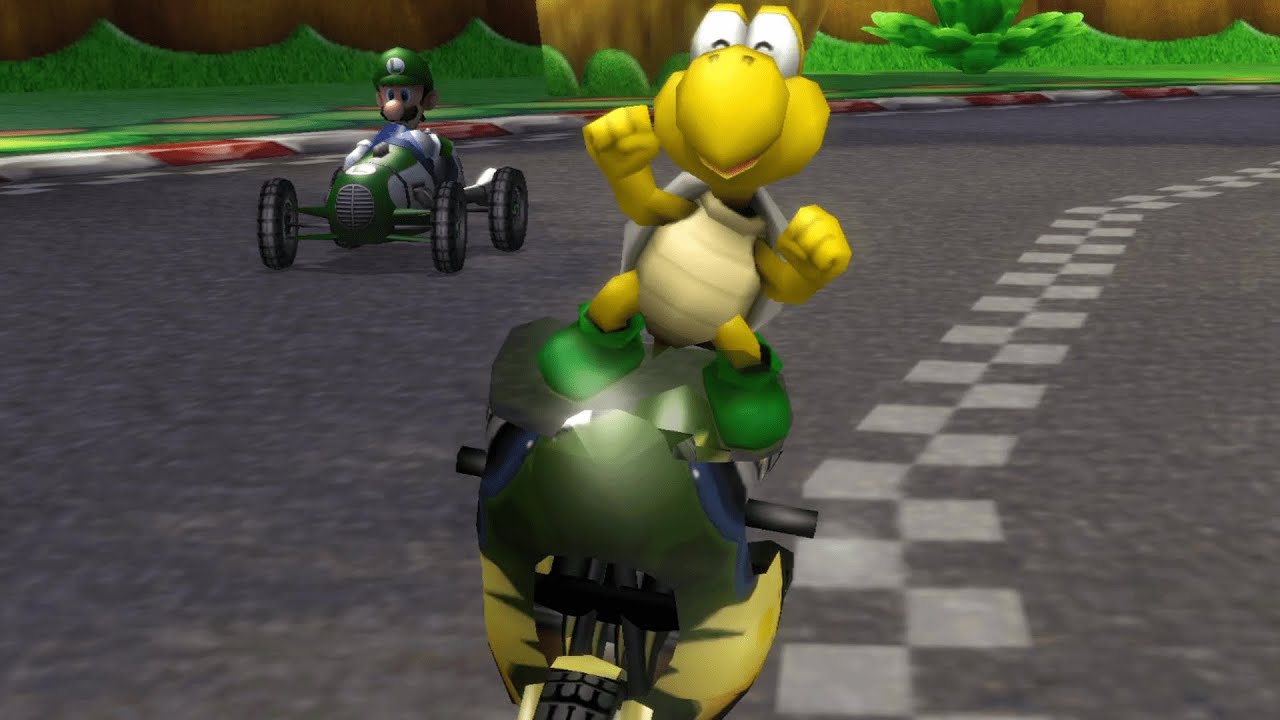 Koopa Troopa on Mach Bike in Mario Kart Wii YouTube