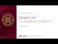 2022 Graduate-Level Commencement