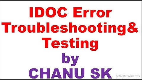 IDOC Concept and error rectification- IDOC Error analysis -IDOC Trouble shooting-SAP FICO Training
