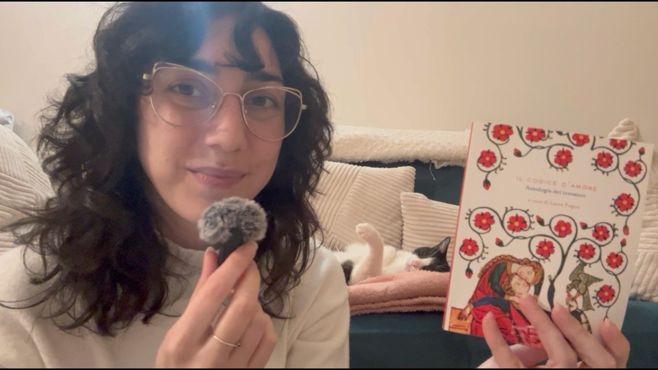 ASMR ITA provo un nuovo microfono mentre vi leggo poesie medievali (con commenti non richiesti)