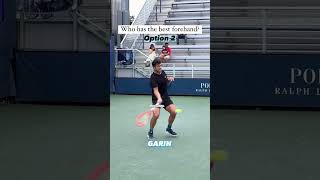 Which forehand is the BEST?!  #Tennis #Forehand #Shorts