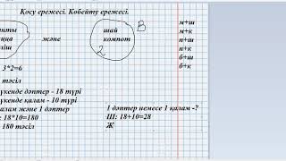 картинка: Қосу ережесі. Көбейту ережесі