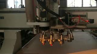 1300*2500mm automatic tool changing CNC router for wood door wardrobe making with 9kw HSD spindle