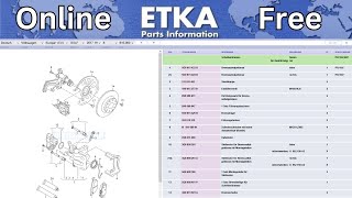 Etka Online Kostenlos Ersatzteilkatalog Vw Teilenummern Für Bremsen Aussuchen Vag Seat Audi Skoda