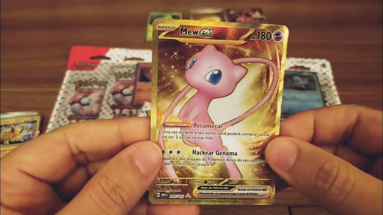 Mew ex 205/165 in Portuguese Mew 151 Pokémon TCG