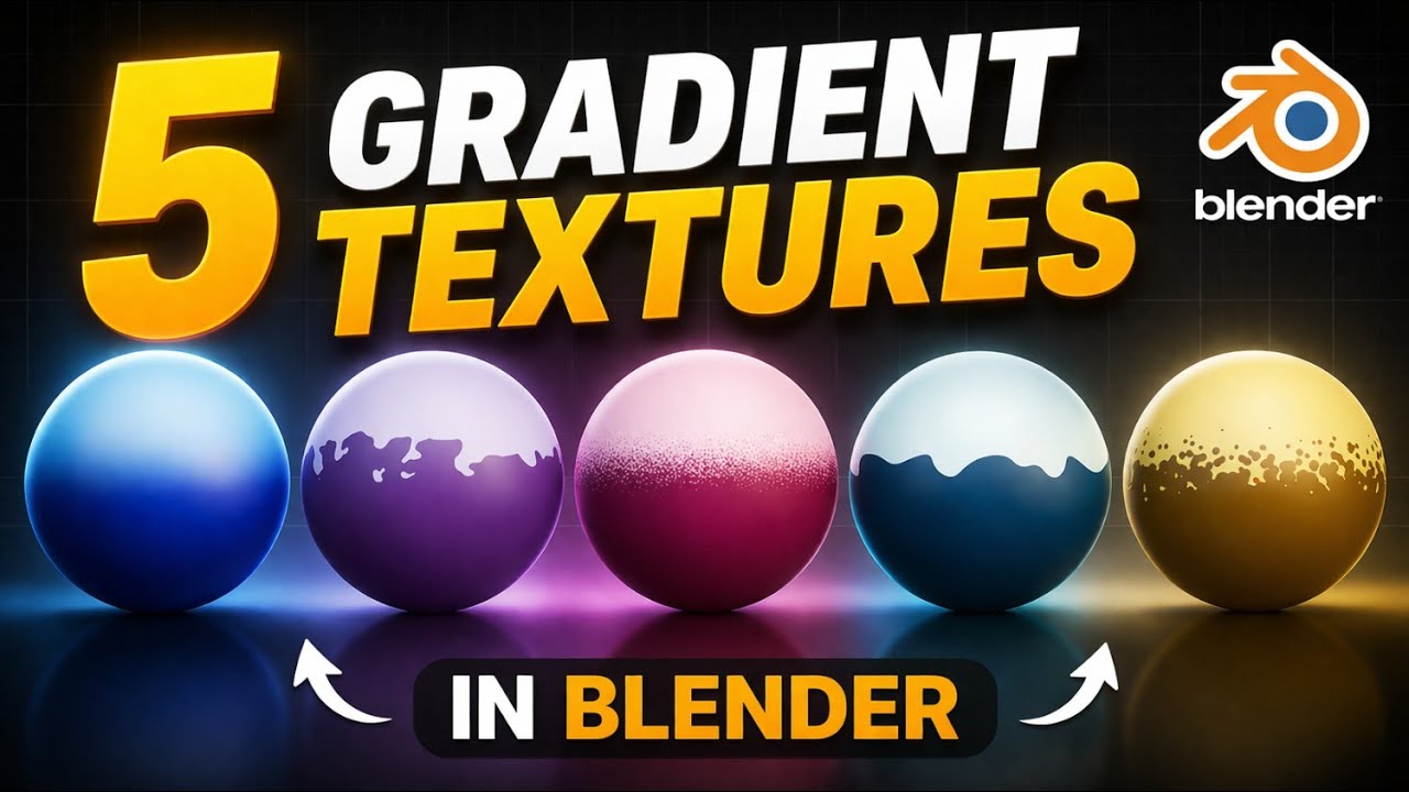 5 Easy Gradient Textures in Blender (Procedural Material Tutorial) # ...