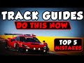 TOP 5 MISTAKES With Track Guides In Sim Racing - Improve Quicker!