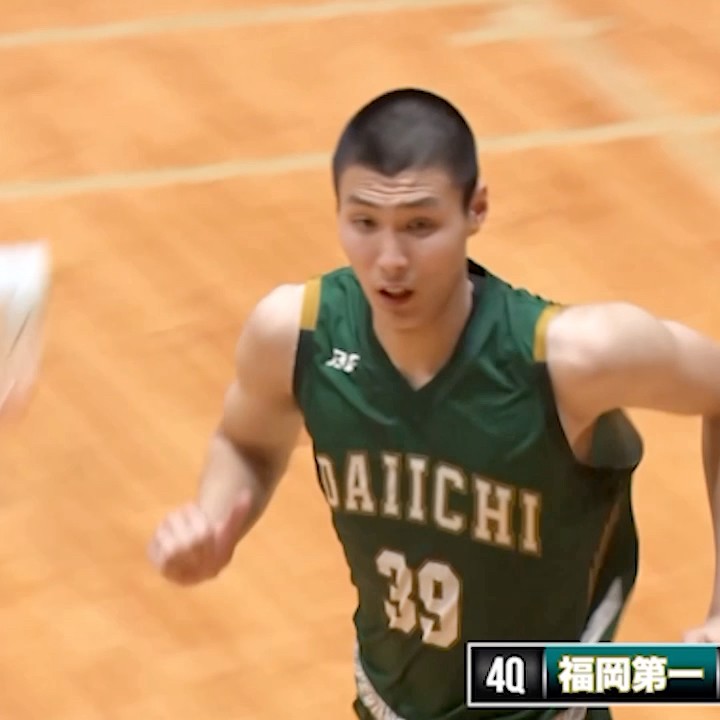 福岡第一 九州頂上決戦でスタメンPF躍動🔥チーム最多タイ12得点でV貢献