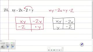 Factoring with 4 terms