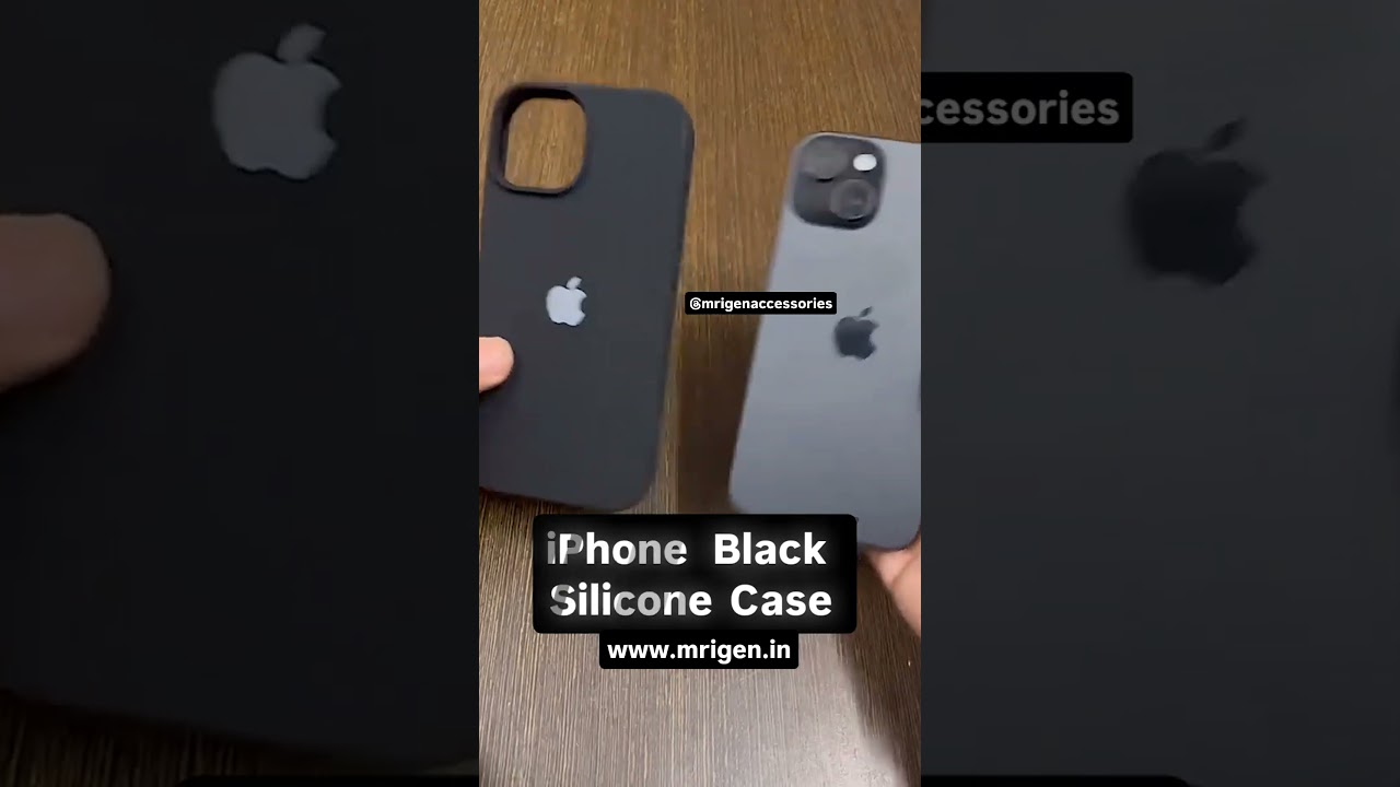 iPhone Black Silicone Case 