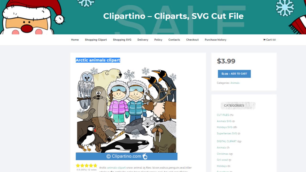 Download Arctic Animals Clipart Youtube PSD Mockup Templates