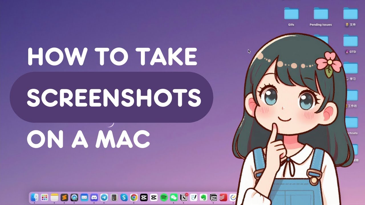 How to take screenshot on Mac - entire screen & a specific part - YouTube