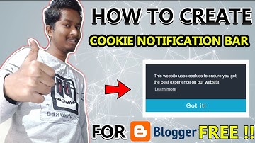 How to create cookie notification bar for blogger or any website in 2020 | Full tutorial in Hindi