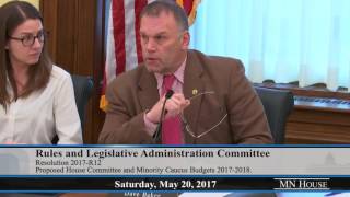 House Rules and Legislative Administration Committee 5/20/17