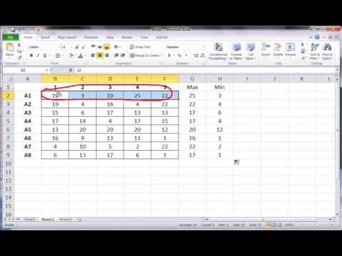 Excel - Small and Large functions Introduction