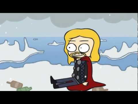 Avengers Flash: Thor in the North Pole