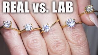 💎 3 Ways To Tell If Your Diamond Is Real or Lab-Created! Earth &amp; Synthetic Comparison. Spot a Fake!