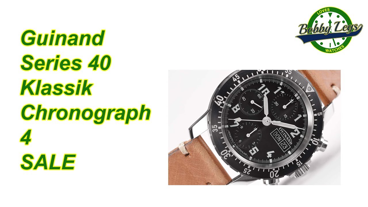 Guinand Series 40 Klassik Chronograph 4 sale -  Made in Germany - comparable to Sinn 103