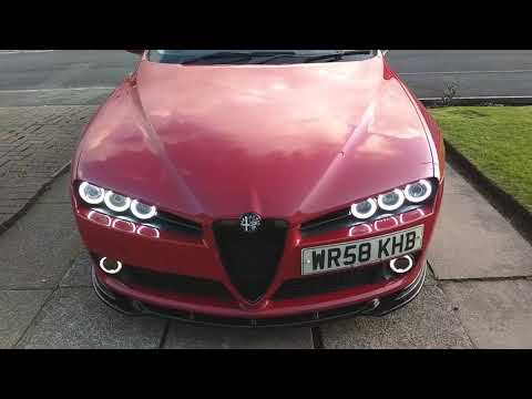 Alfa Romeo 159 custom hexa bi-xenon projectors with halos & demon eyes