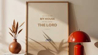 This House Wall Art | Joshua 24:15 Christian Home Decor