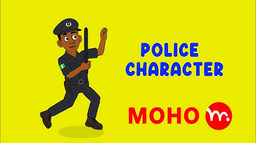 The Best Way To Create Police Man Character In Moho 2D | Free Animation Software 
