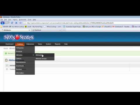 Creating Attribute Groups - SitesNStores Support
