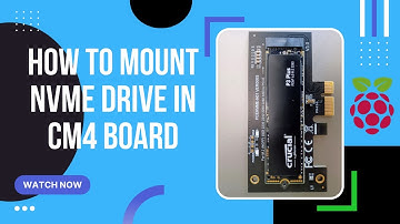How to mount NVMe drive in CM4 board using PCIe adapter