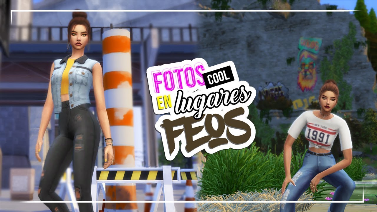 FOTOS COOL EN LUGARES FEOS | Los Sims 4
