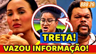 😱💥BBB26 GRAVE! VAZA INFORMAÇÃO e MADRUGADA VIRA DESESPERO; TRETA com Milena; Ana Paula HUMILHADA