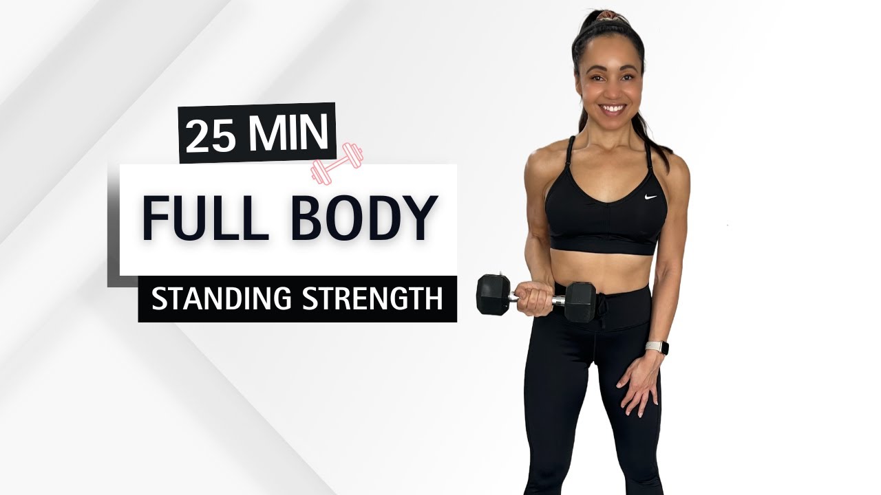 25 MIN FULL BODY DUMBBELL STRENGTH | Lean Muscle • Tighter Waist • NO ...