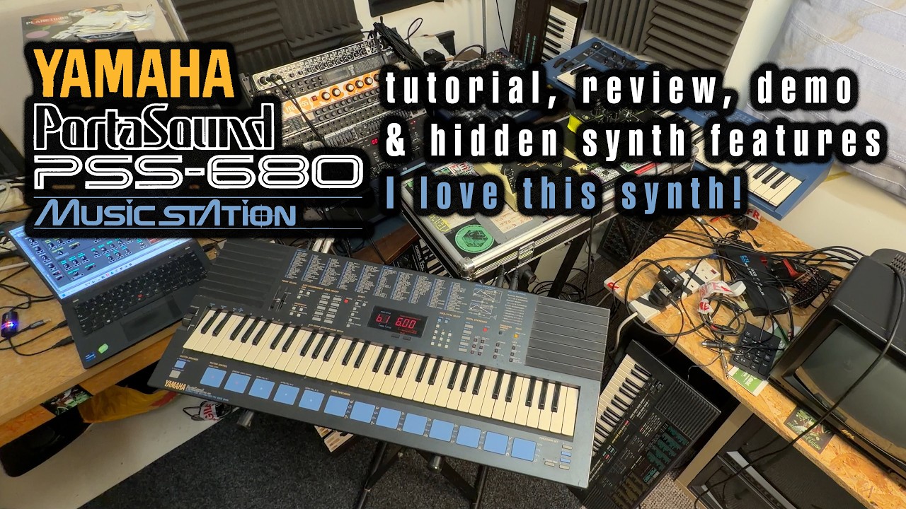 Yamaha PSS-680 synthesizer tutorial, sound demo and review +