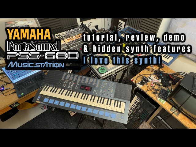 Yamaha PSS-680 synthesizer tutorial, sound demo and review +