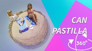 Move around to see the Can Pastilla beach with Ari and Natalia - VR 360º