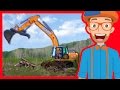 Construction Trucks for Children with Blippi | Excavators for Kids