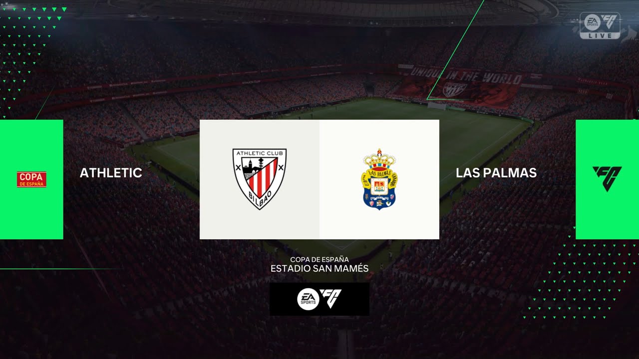 SOMOS EFICIENTES / Athletic club vs Las Palmas / modo carrera - YouTube