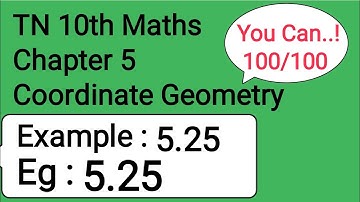 TN 10th Maths Chapter 5 Coordinate Geometry Example 5.25