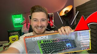 Clavier Gamer The G-Lab Keyz Neon RGB (Noir) à prix bas