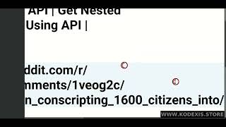 Reddit Scraper API | Get Nested Reddit Replies Using API | Kodexis.store