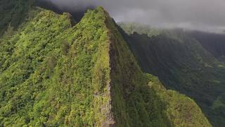 Hawaii by Drone - Pali Lookout 4K