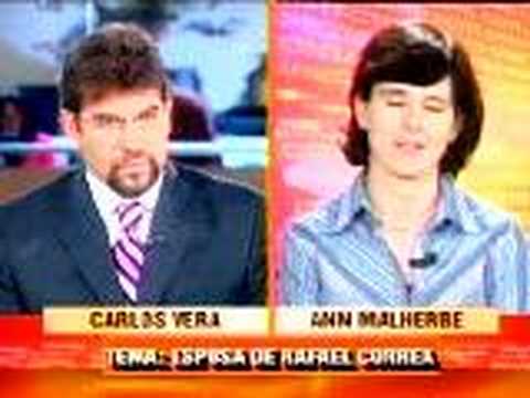 Anne Malherbe con Carlos Vera