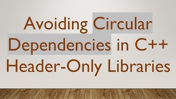 Avoiding Circular Dependencies in C+ +  Header-Only Libraries