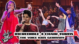 INCREDIBLE 4-Chair Turns of the Voice Kids GERMANY! | The Voice Kids 2023