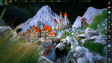 Snow Scene With Flowscape