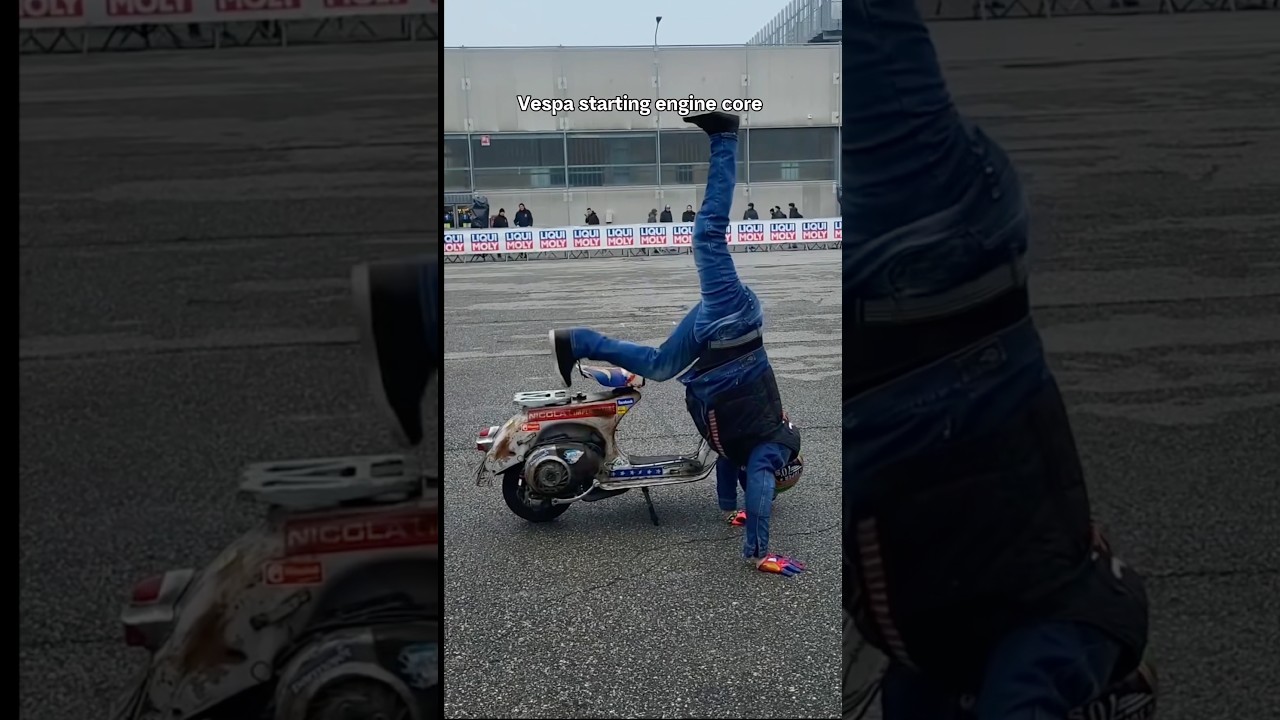 Vespa starting engine part 2 