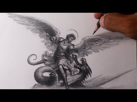Como desenhar o São Miguel Arcanjo \ narrado