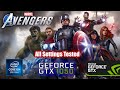 Les vengeurs de marvel  i5 8300h  gtx 1050 4 go  tous les paramtres  gameplay  ordinateur portable acer nitro 5  1080p